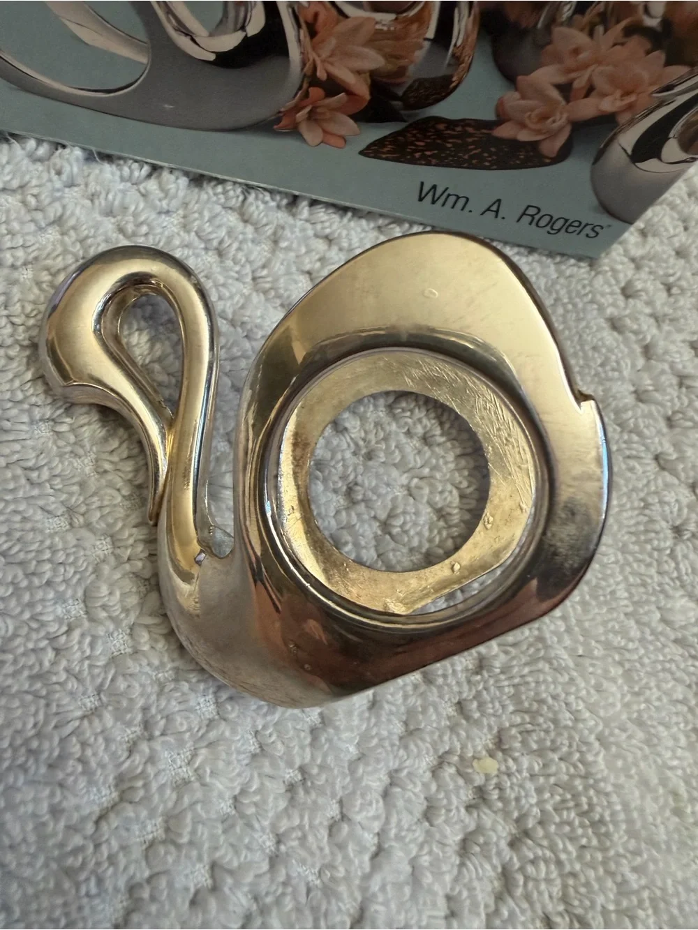 Silver Swan Napkin Rings - Set of 4
